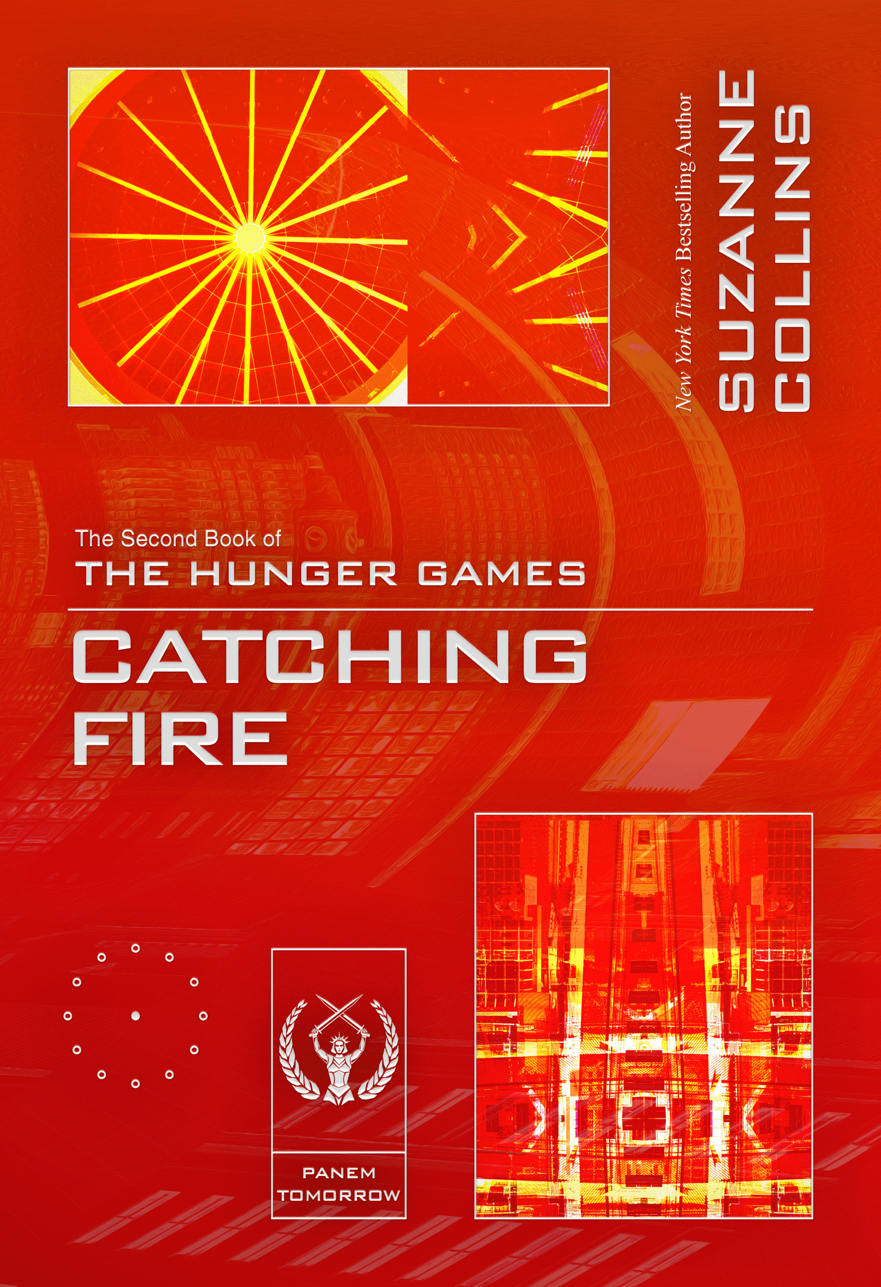 <div class="fb-transcript__body">Redesigned cover for Catching Fire, featuring a fiery orange palette, layered architectural imagery, radial light forms, and a structured vertical composition.</div>